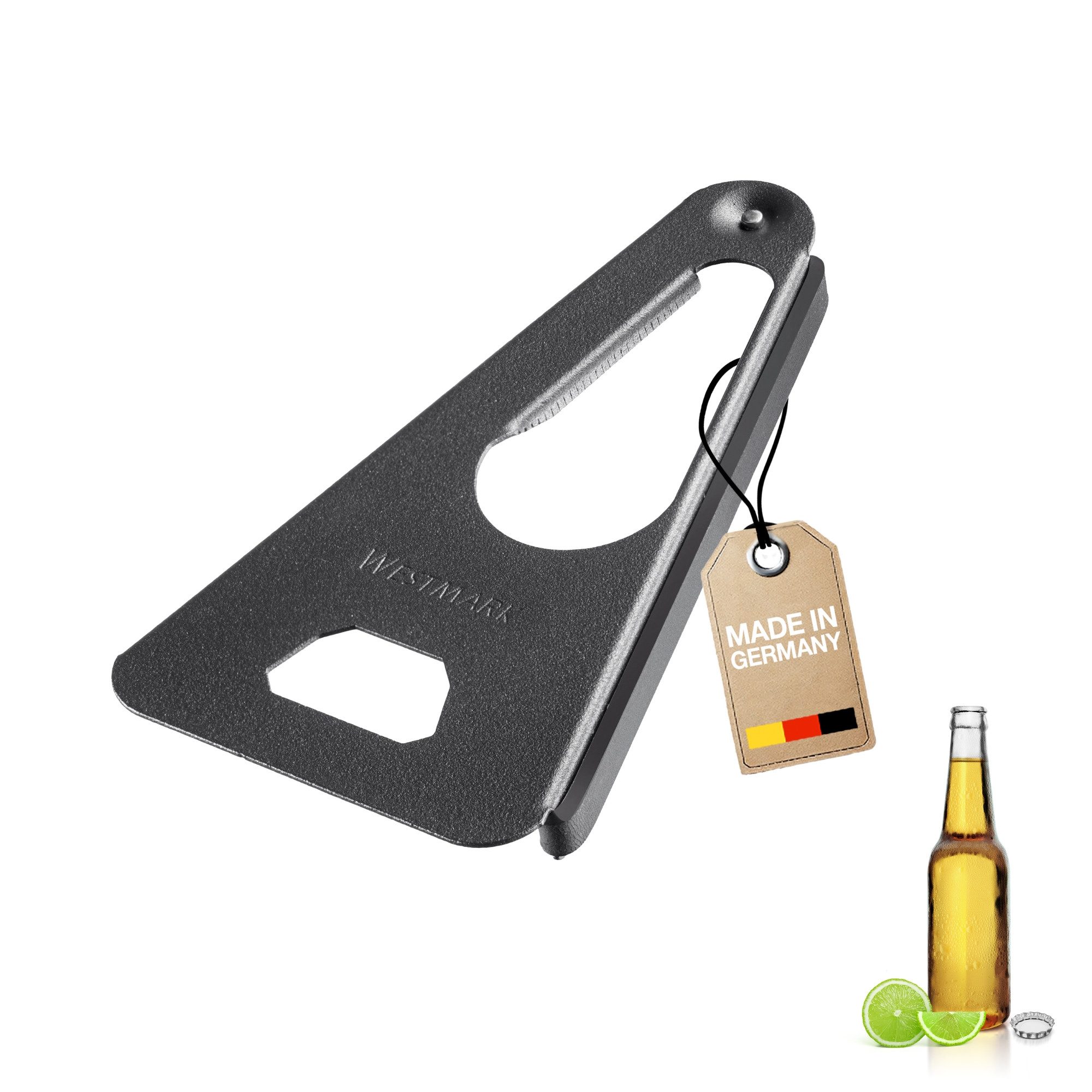 WESTMARK Dosenöffner Twist Black Edition, Öffner für Schraubgläser, Universalöffner, griffige Haptik