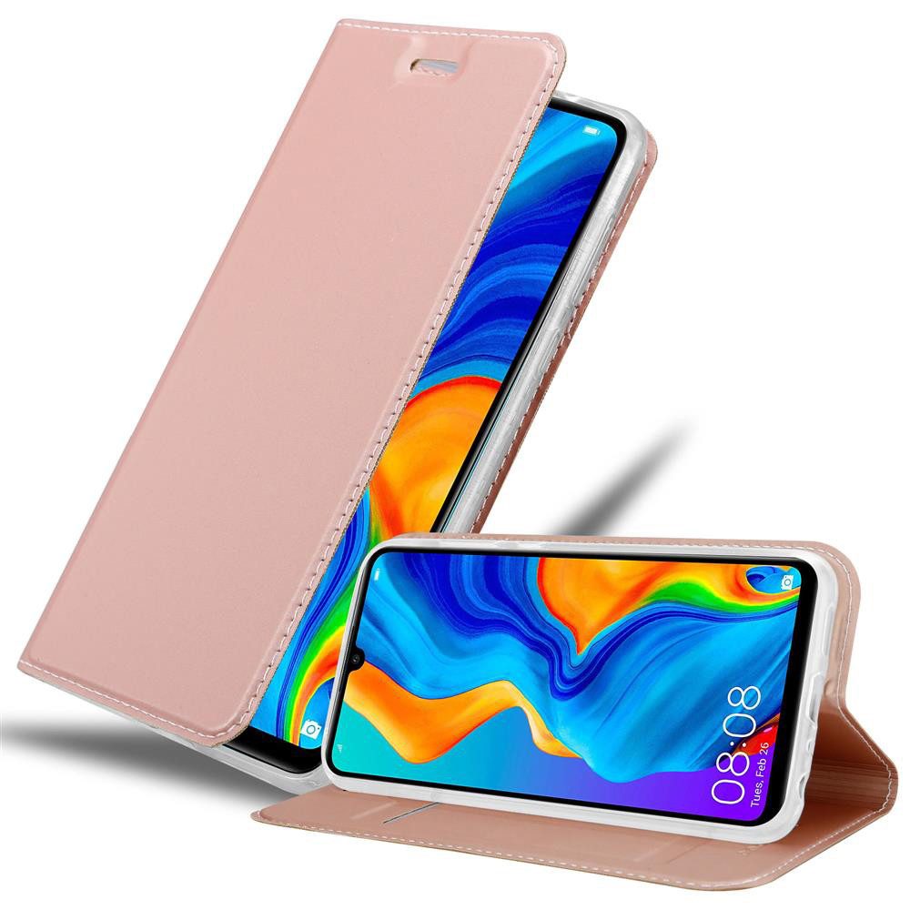 Cadorabo Handyhülle für Huawei P30 LITE Hülle Huawei P30 LITE, Schutzhülle Hülle mit Standfunktion, Magnetverschluss und Kartenfach