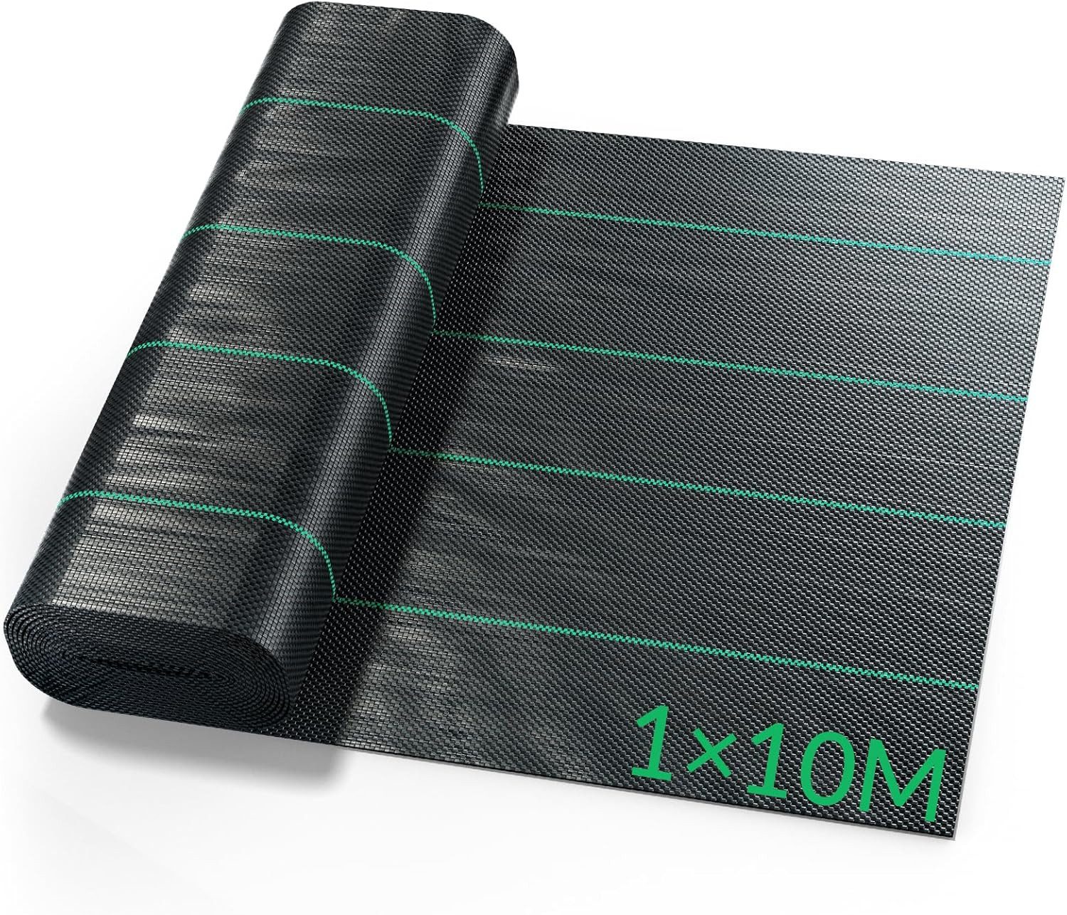 FELIXLEO Mulchplatte Unkrautvlies 1x10M Geotextil Unkrautvlies 100 g/m² gewebte, (1-tlg)