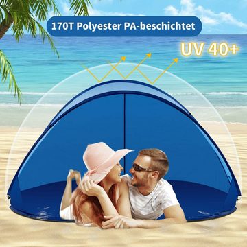 Duhome Strandmuschel, Strandmuschel Pop Up Strandzelt Wetter- und Sichtschutz Polyester Zelt
