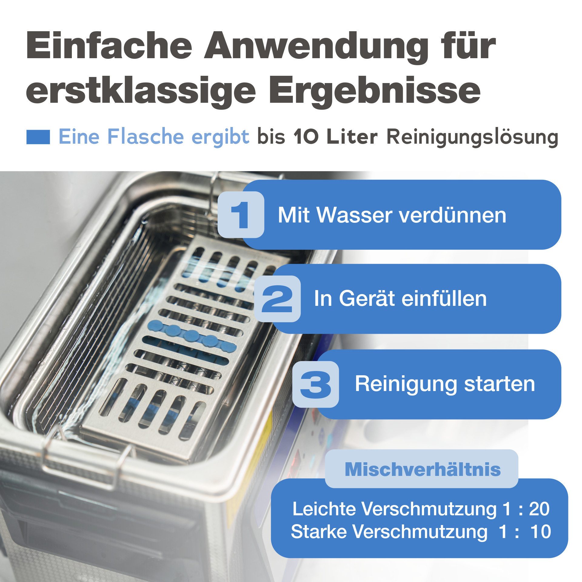 bio-chem Ultraschallreiniger Ultraschallreiniger Werkstatt 1 l