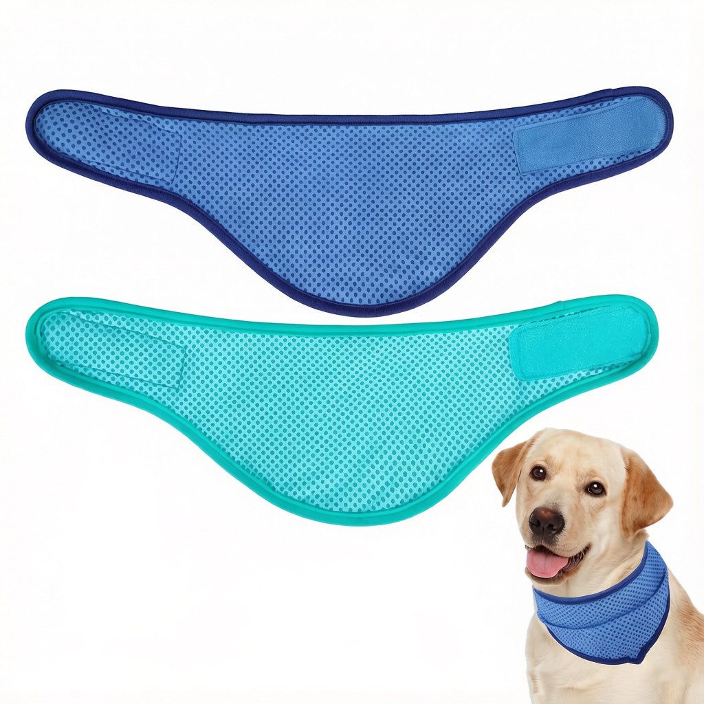 Ledander Tier-Halstuch 2 Stück Kühlhalsband für Hunde – Kühlendes, atmungsaktives