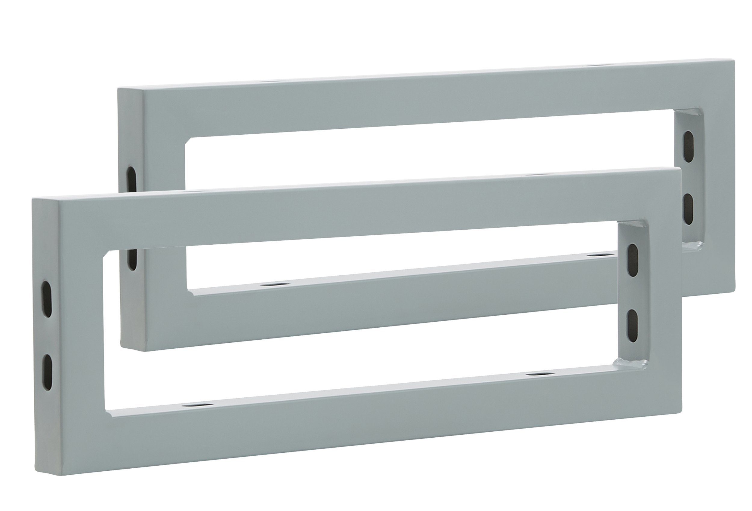 VENDOMNIA Tischbein Wandkonsole für Waschtisch - 2er Set, Waschtischhalterung, Metall Rergalhalter, Regalträger