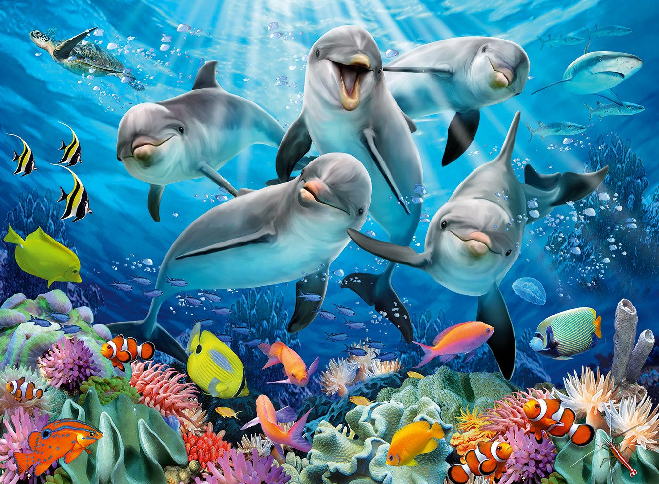 Ravensburger Puzzle Delfine im Korallenriff, 500 günstig online kaufen