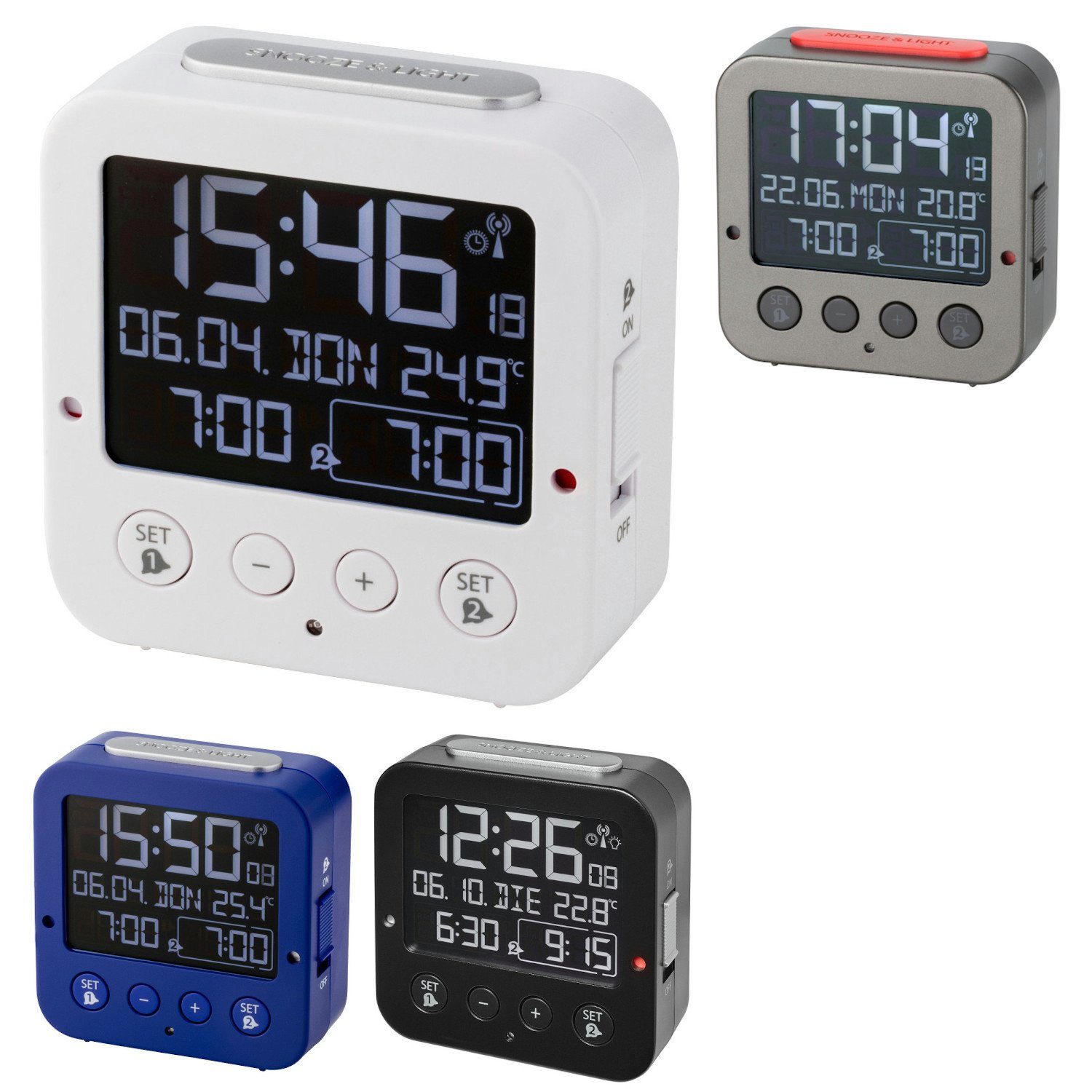 TFA Dostmann Funkwecker digitaler Wecker Bingo TFA 60.2531 Negativdisplay F günstig online kaufen