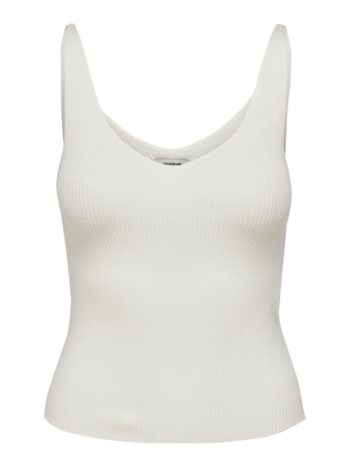 JACQUELINE de YONG Shirttop Tank Top Oberteil JDYNANNA Shirt Pullover V-neck Ausschnitt (1-tlg) 3554 in Weiß