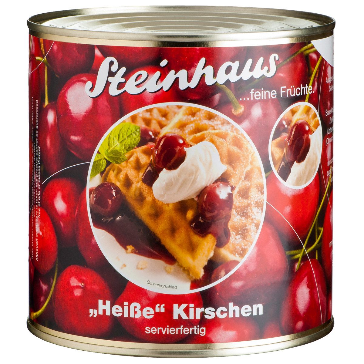 Steinhaus Obstkonserve, Steinhaus Heiße Kirschen feine süße Frucht servierfertig 2650ml