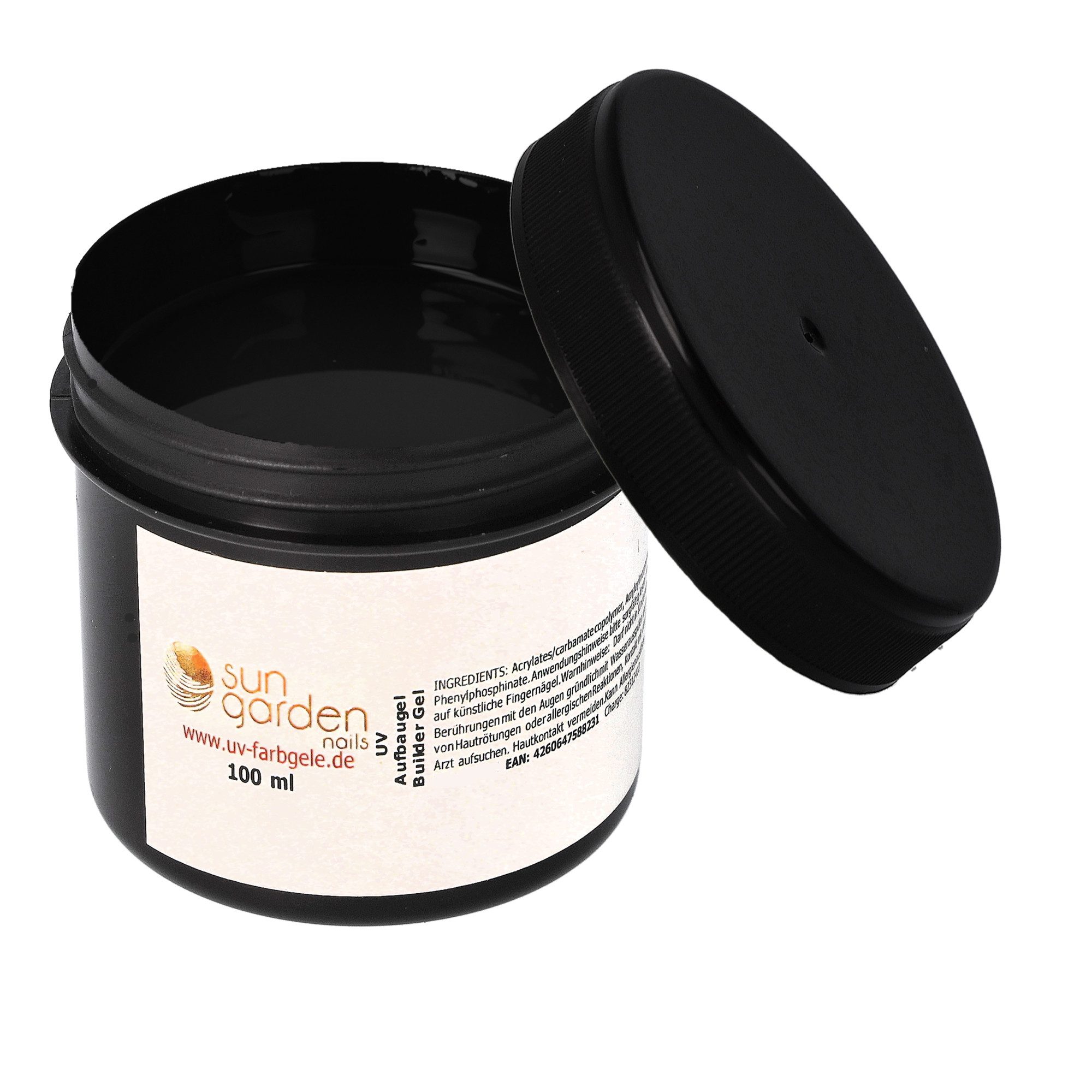 Sun Garden Nails UV-Gel 100ml UV Classic Gel - Aufbaugel Klar, Dieses Aufbaugel eignet sich für Stilettos, Schablonentechnik