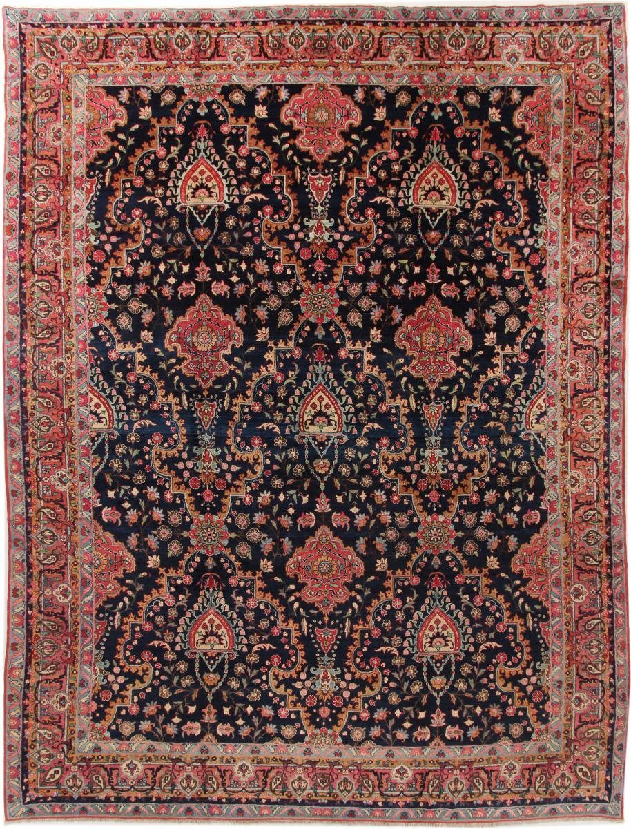 Orientteppich Yazd Antik 342x448 Handgeknüpfter Orientteppich / Perserteppich, Nain Trading, rechteckig, Höhe: 12 mm