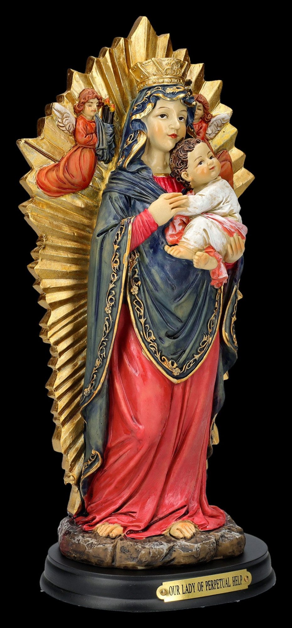 Figuren Shop GmbH Dekofigur Heiligenfigur - Madonna der immerwährenden Hilfe - christliche Dekofig