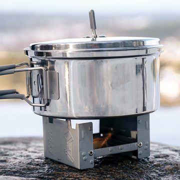 EBUY Grilltopf Hochwertiger Outdoor-Campingtopf aus Edelstahl, (1-tlg)