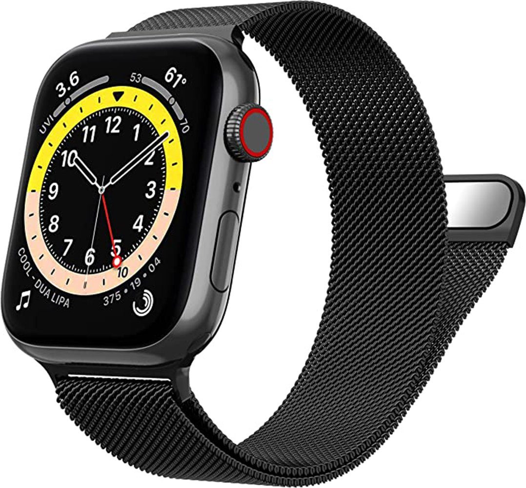 Housruse Smartwatch-Armband Für Apple Watch Serie 7/6/5/4/3/2/SE  Metallarmband mit Magnet, für Apple Watch Armband 38 mm/40 mm/41 mm/42  mm/44 mm/45 mm