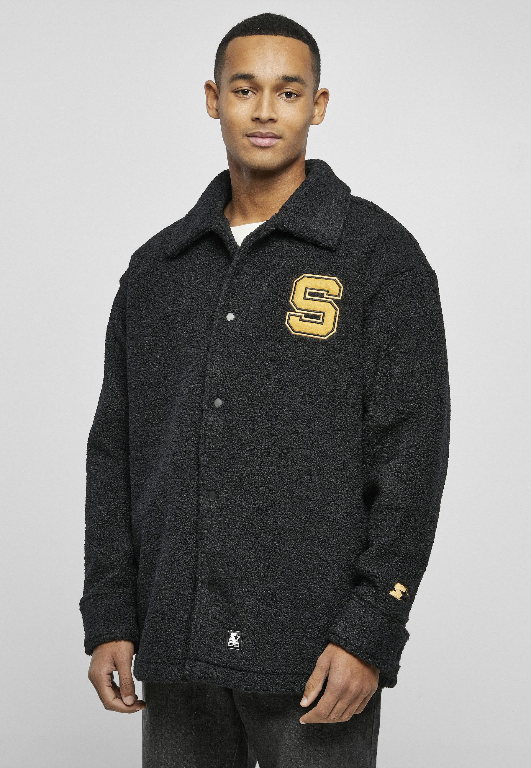 Starter Black Label Winterjacke Starter Black Label Herren Starter Sherpa Shirt Jacket (1-St)