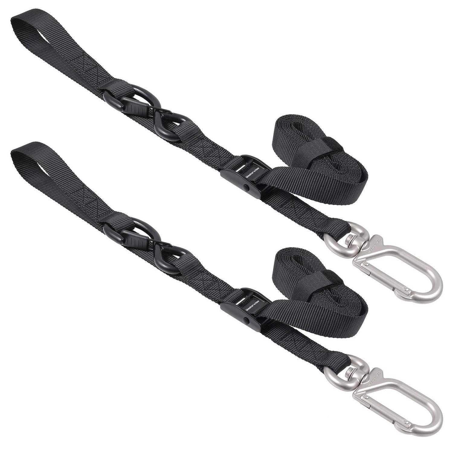 LuxusKollektion Spanngurt Spanngurte mit Karabiner 2,5x2,4m 2 Stk. (2-St)