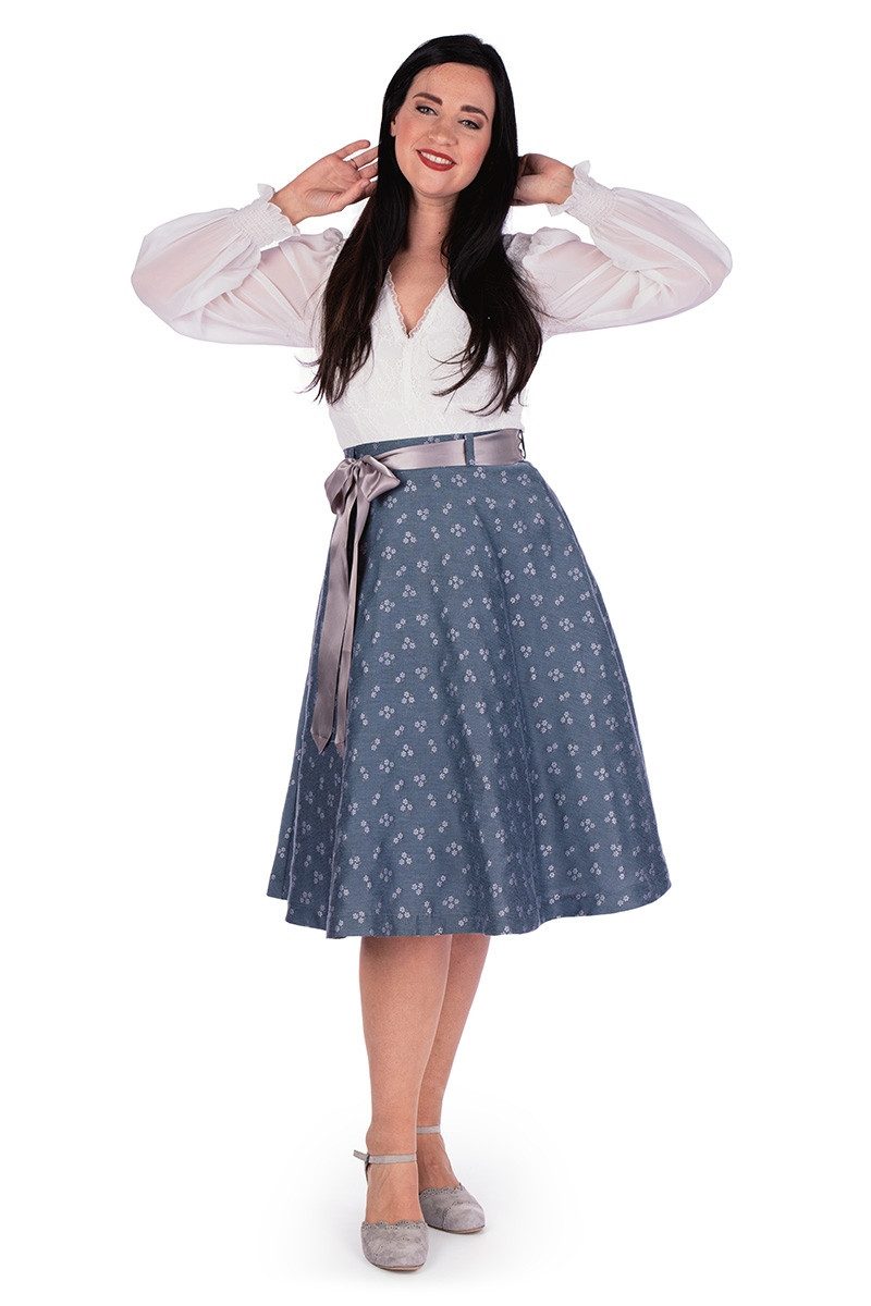 MarJo Trachtenrock Trachtenrock - JETTE - vintage bleu