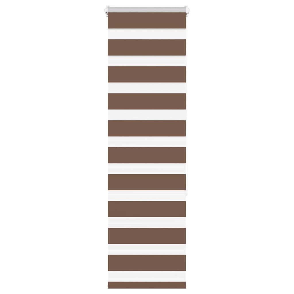 Rollo Doppelrollo Braun 40x150 cm Stoffbreite 35,9 cm Polyester, vidaXL