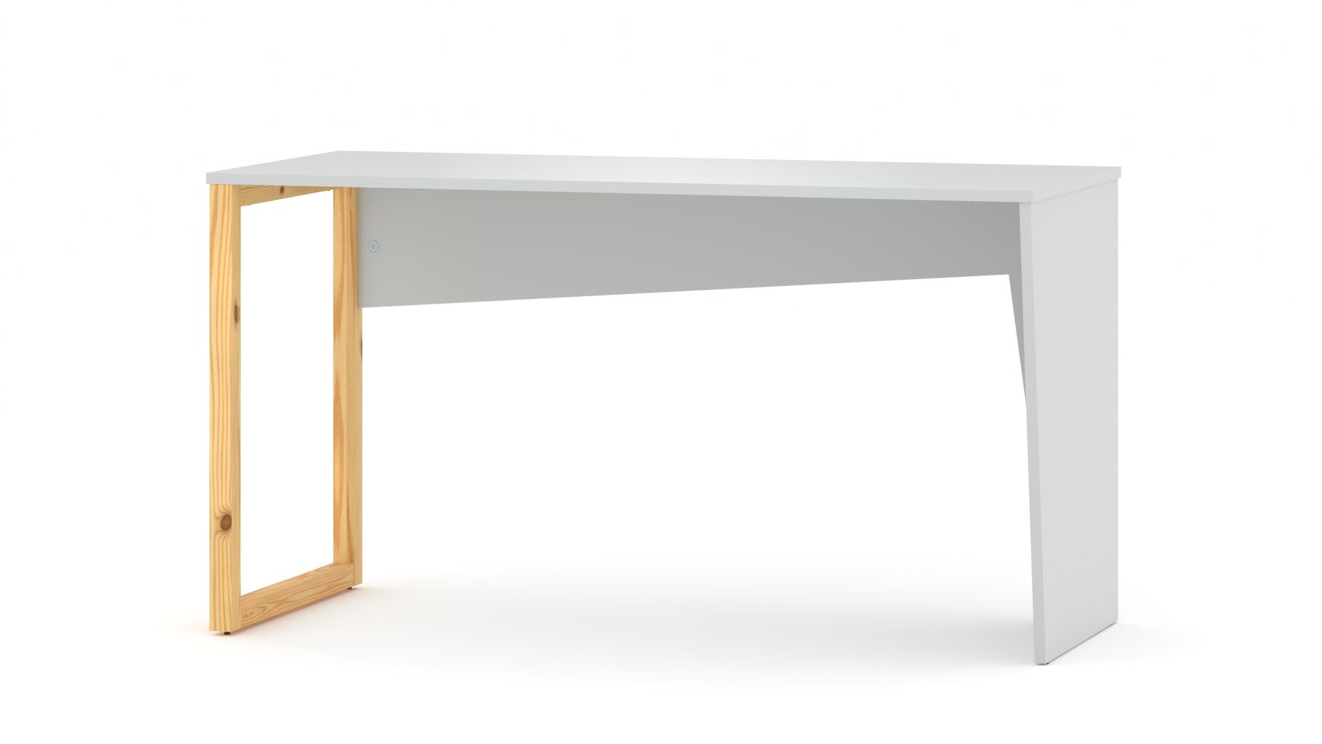 Siblo Schreibtisch Schreibtisch Carol mit bunter Tischplatte (Bunter Kinderschreibtisch Carol ohne Schublade) Grau