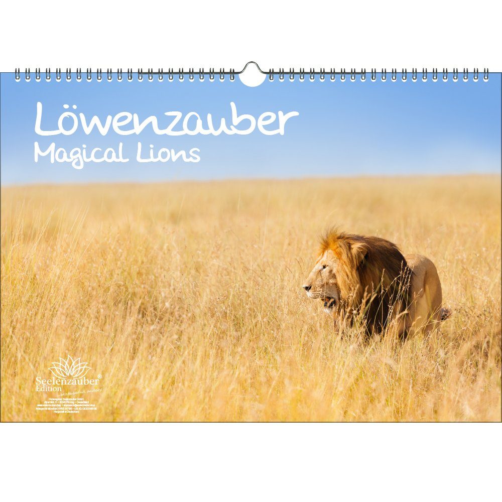 Seelenzauber ewige Kalender Löwenzauber DIN A3 Immerwährender Kalender Löwen und Löwenbabys -