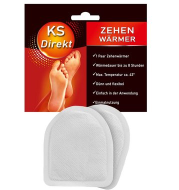 KS-Direkt Fußwärmer 24 x Paar Zehenwärmer Fußwärmer Wärmer Fußheizung Schuhwärmer Zehen, Extra warm über mehrere Stunden