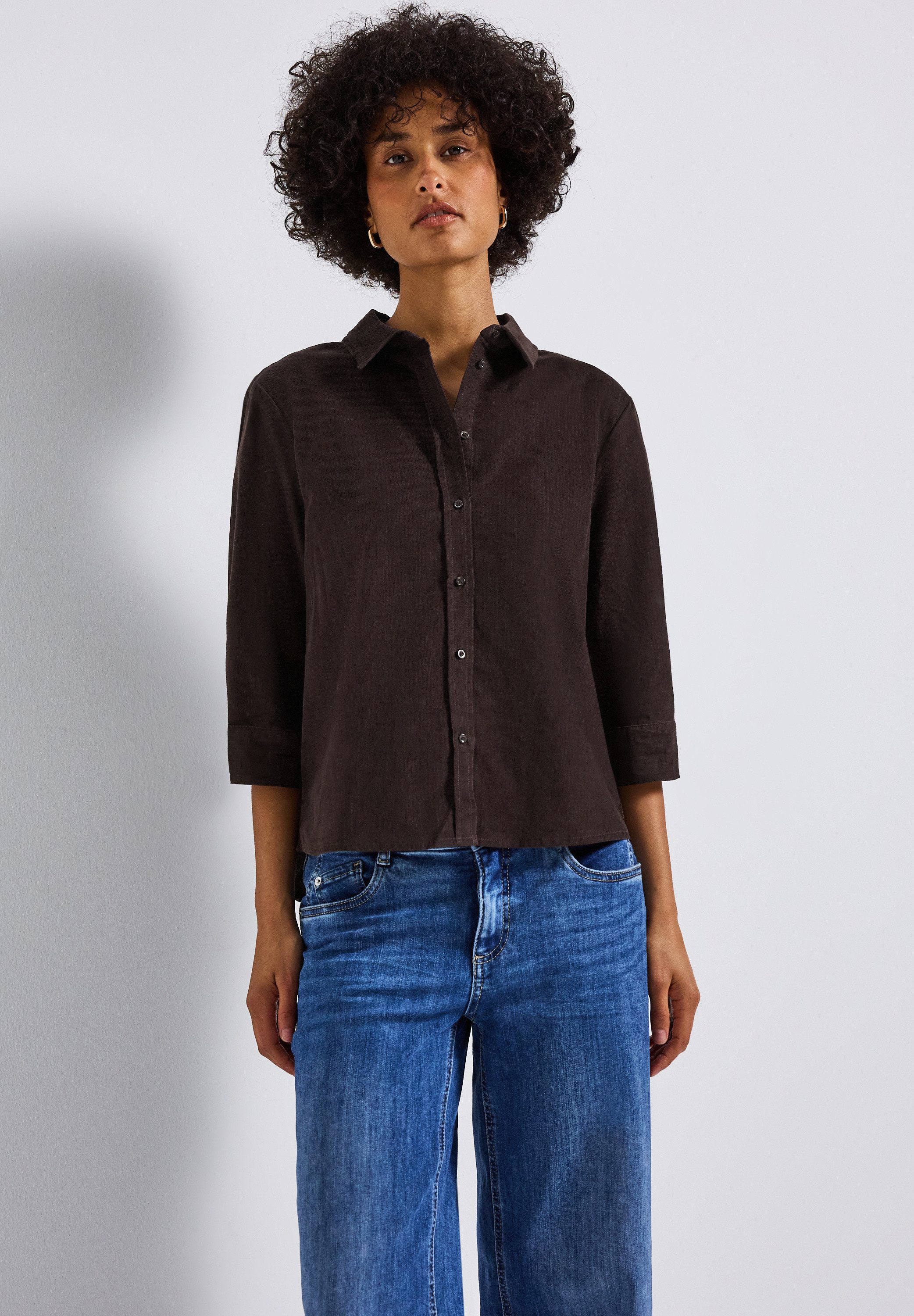 STREET ONE Hemdbluse mit Bündchen günstig online kaufen