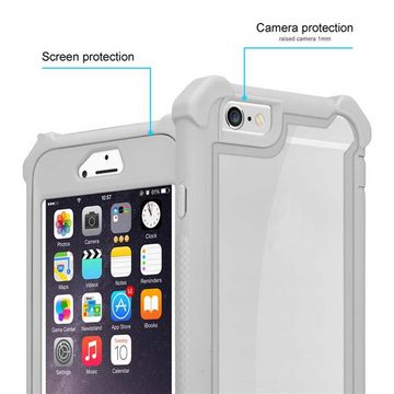 Cadorabo Handyhülle Apple iPhone 6 / 6S Apple iPhone 6 / 6S, Handy Schutzhülle TPU Silikon Cover Bumper - Hard Cover Hybrid Case