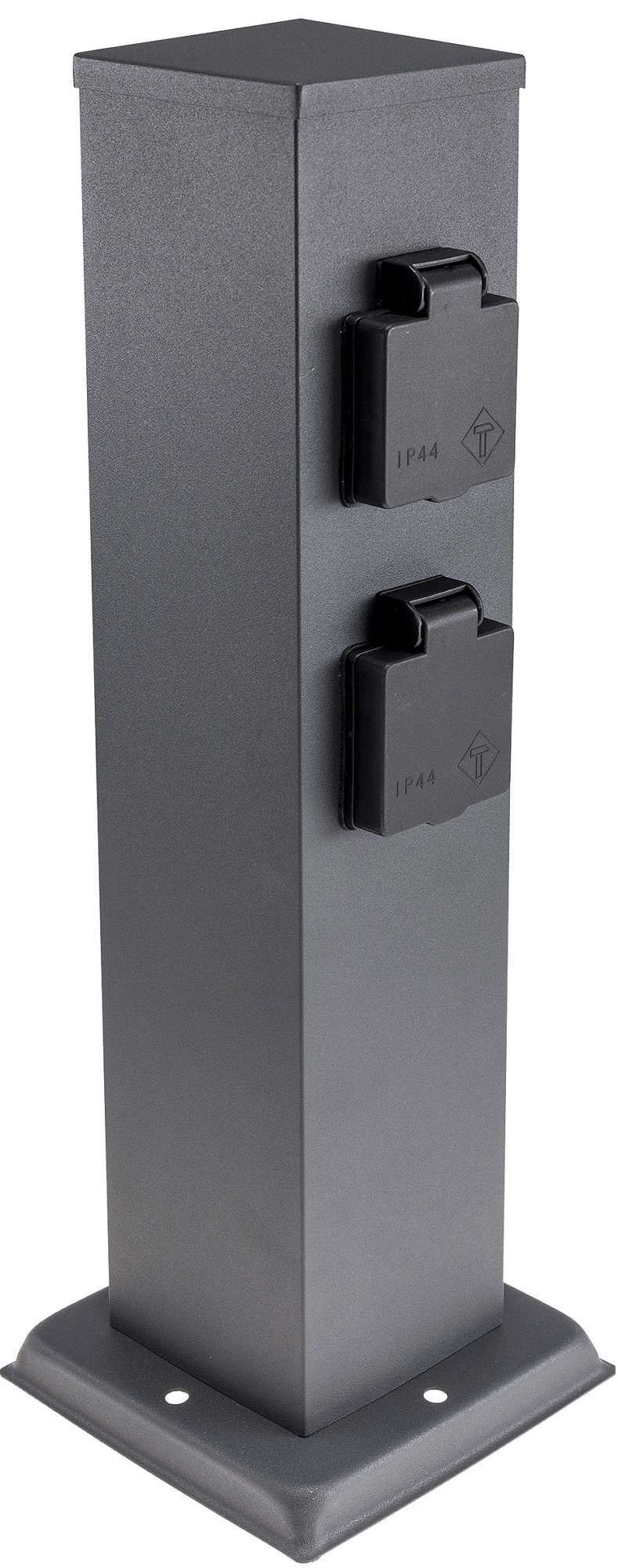 ChiliTec Gartensteckdose Steckdosensäule 4-Fach Gartensteckdose TRIX IP44 Aussensteckdose mit