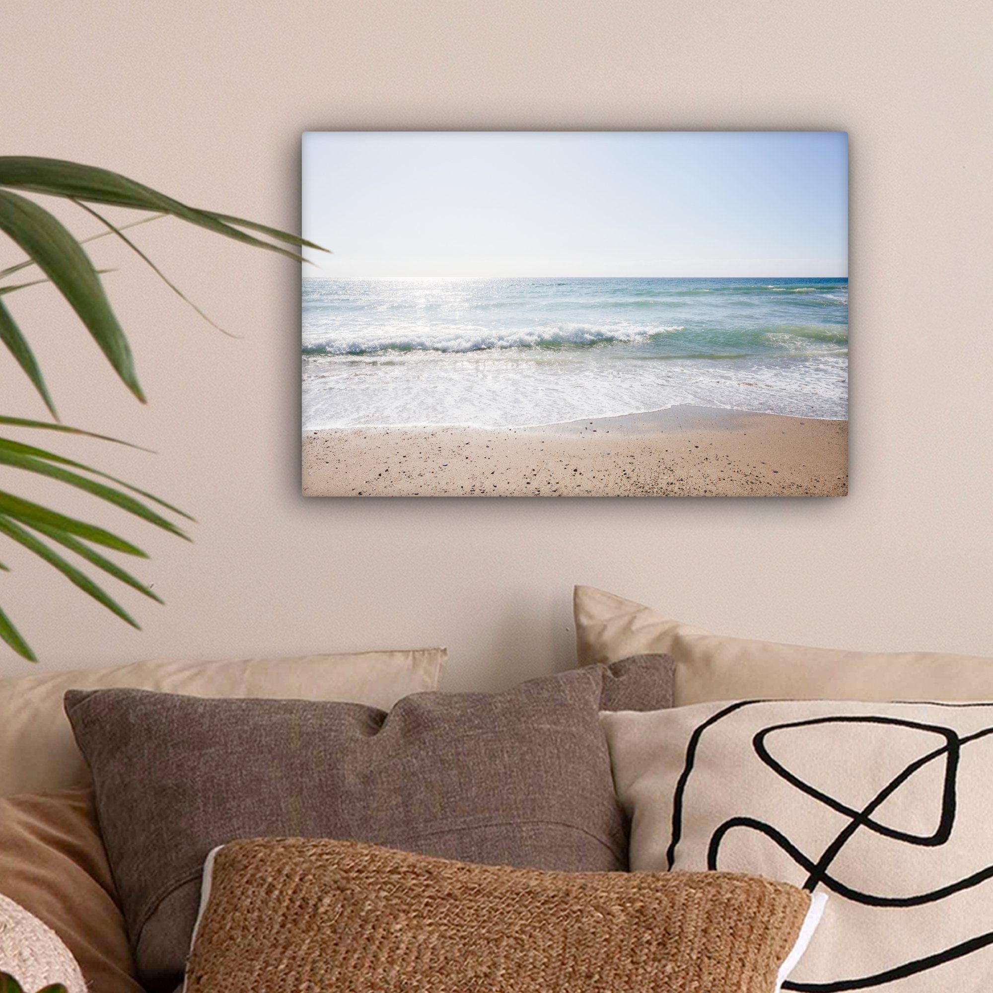 OneMillionCanvasses® Leinwandbild Strand - Wasser - günstig online kaufen
