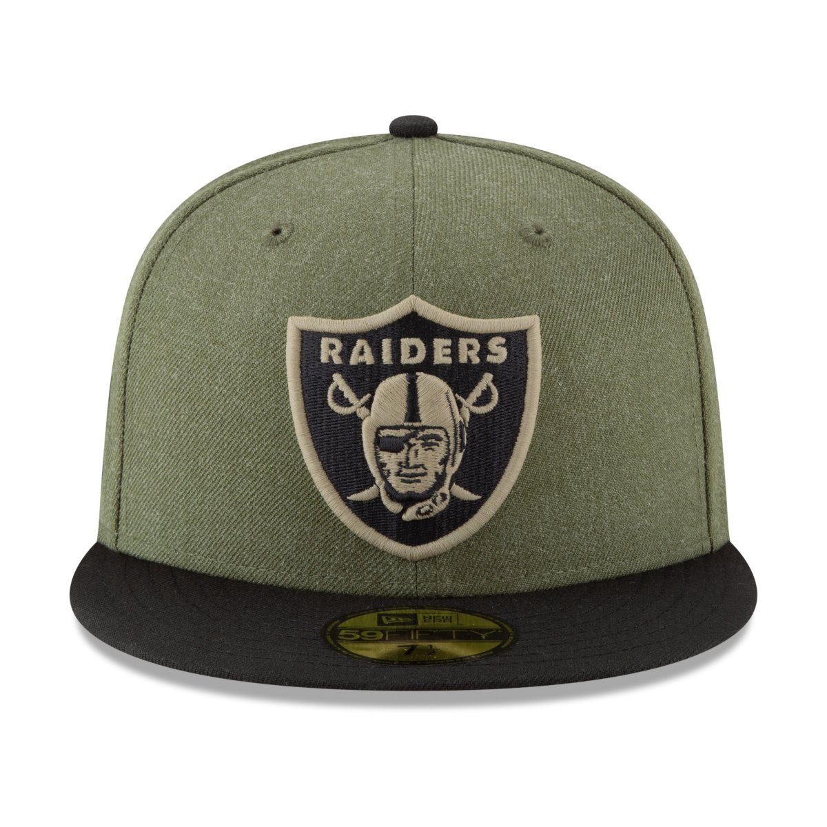 New Era Oakland Cap Fitted 59Fifty Salute Service Raiders to NFL