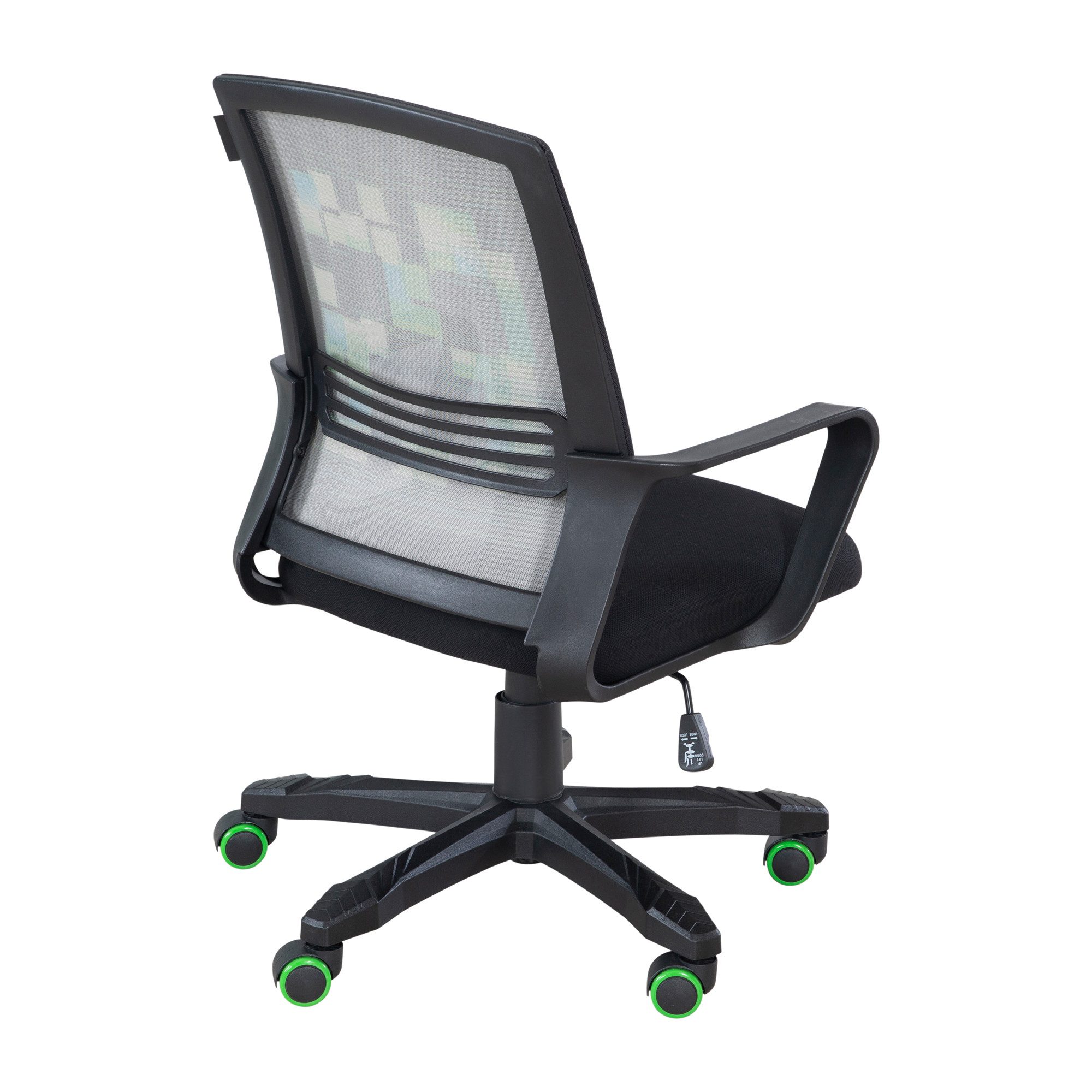 Minecraft Gaming-Stuhl - Gaming Chair - stufenlos höhenverstellbar - mit Wippmechanik, schwarz mit Minecraft Design