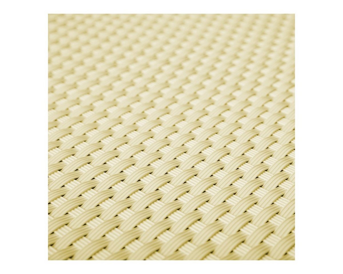 Thumbnail - HaGa Sichtschutzstreifen Sichtschutzrattan in 2,55m Länge aus PE-Rattan beige