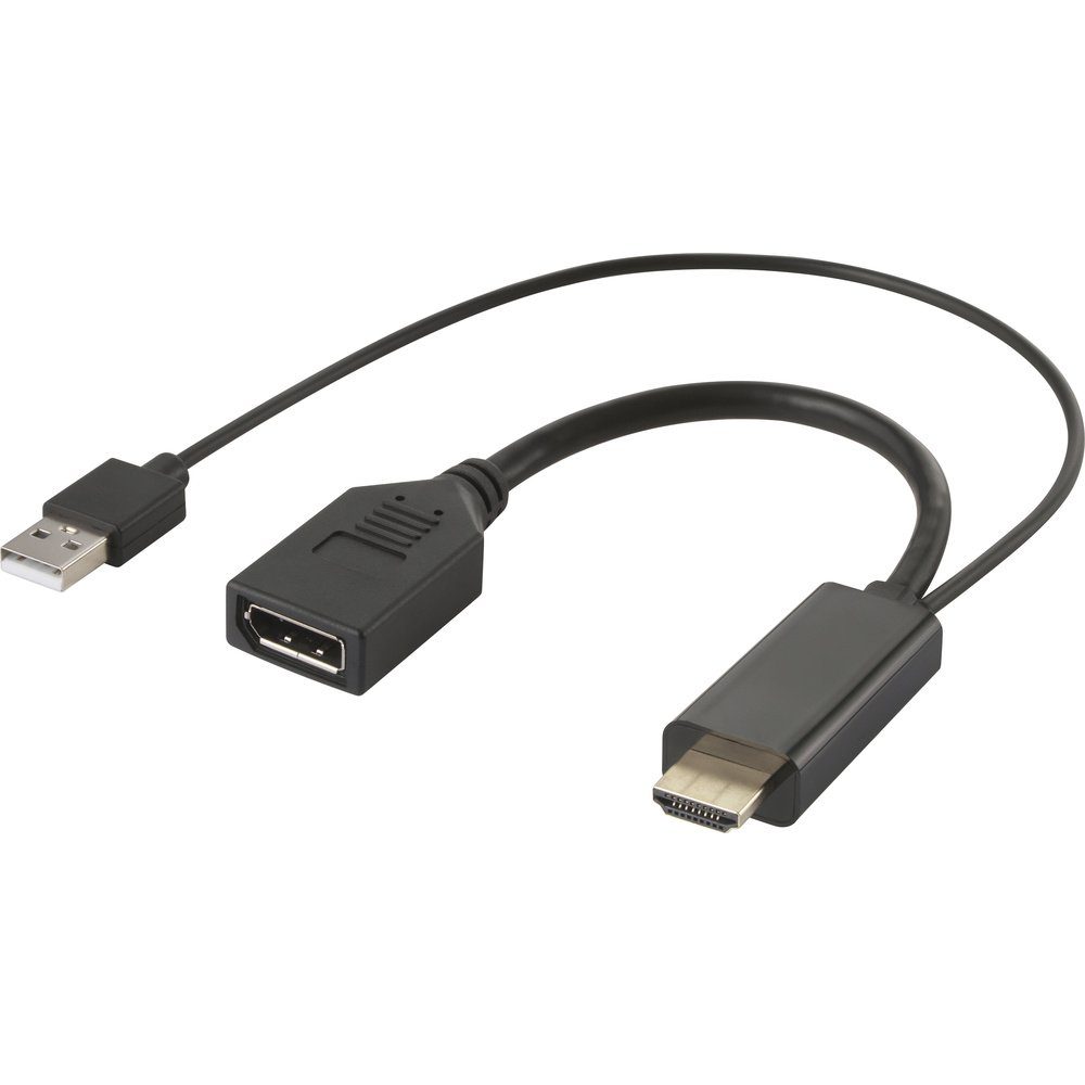 Renkforce RF-4777274 HDMI / DisplayPort Adapterkabel [1x HDMI-Stecker, TV-Adapter