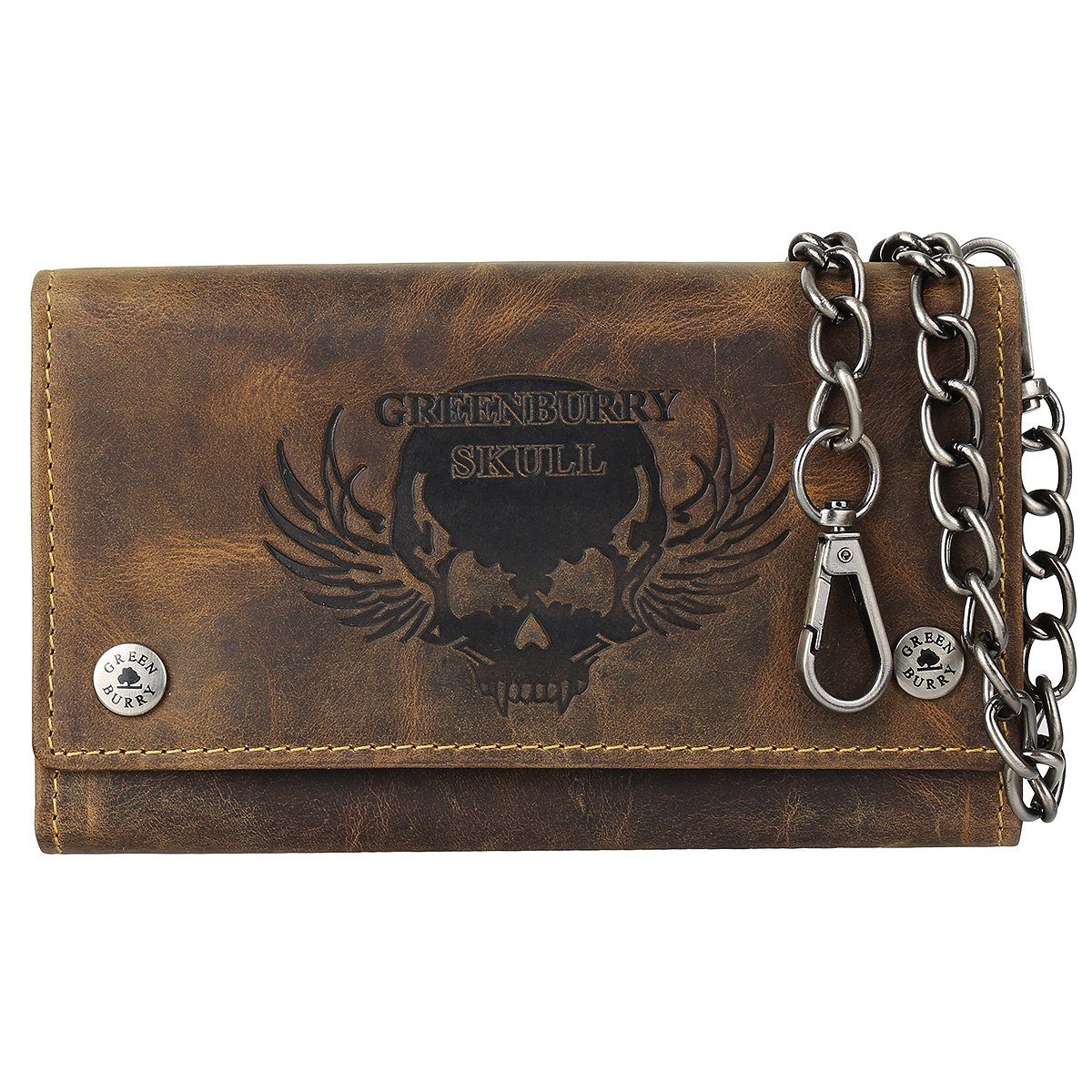 Greenburry Geldbörse Vintage RFID Leder Bikerbörse günstig online kaufen