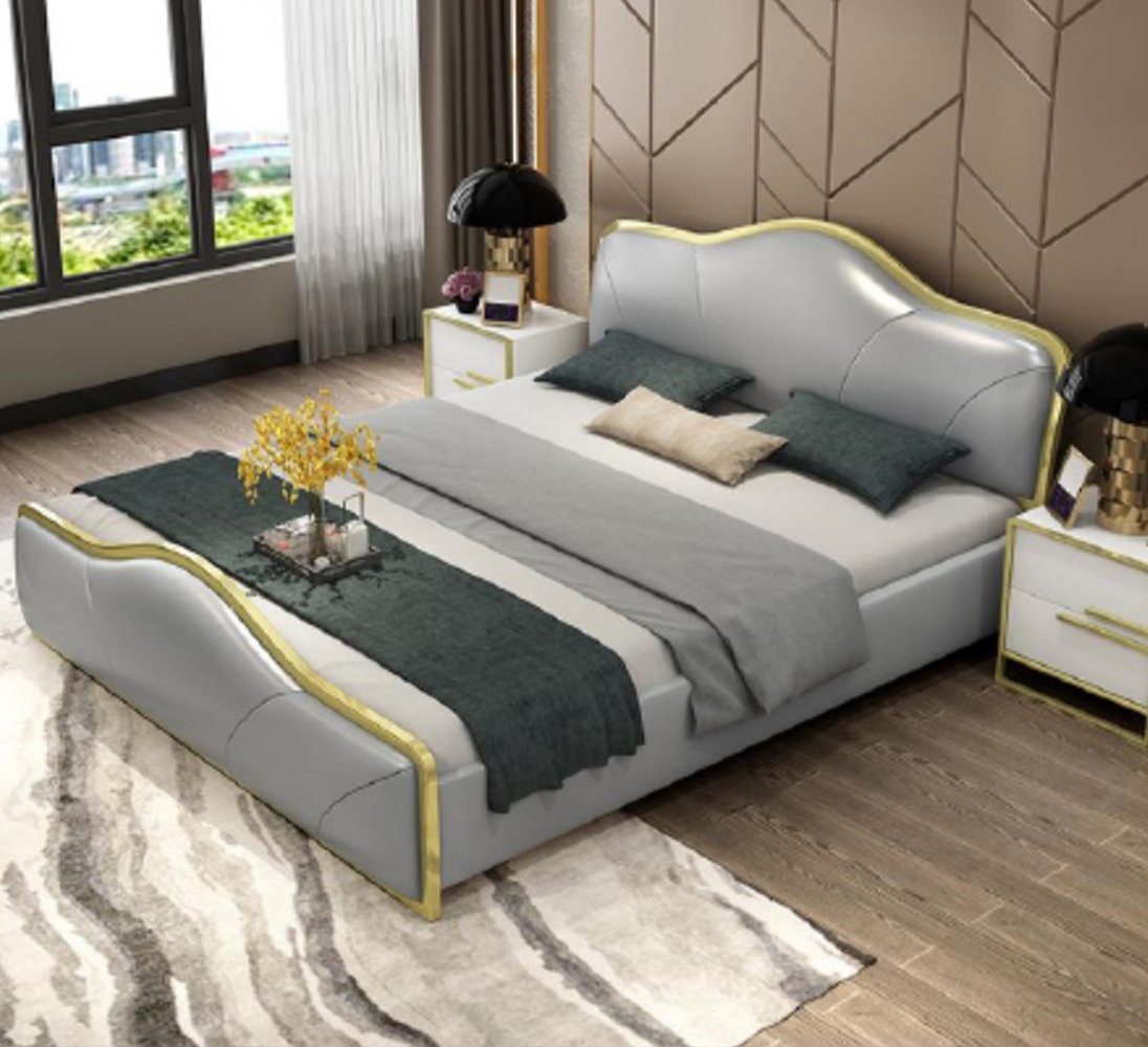 JVmoebel Bett Schlafzimmer Bett Polster Design Luxus Doppel Hotel Betten Holz Möbel, Made In Europe