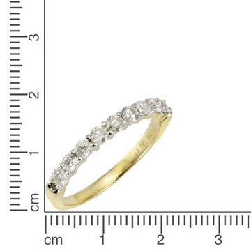 Diamonds by Ellen K. Fingerring 585 Gold 9 Brillanten=0,52ct.