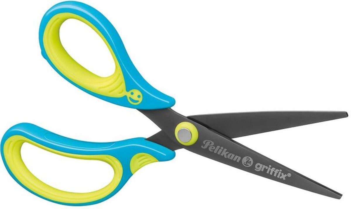 Pelikan Füllhalter Schulschere griffix links spitz neon Fresh Blue