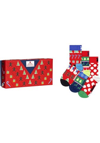 Happy Socks Socken XMAS megztinis Gift rinkinys