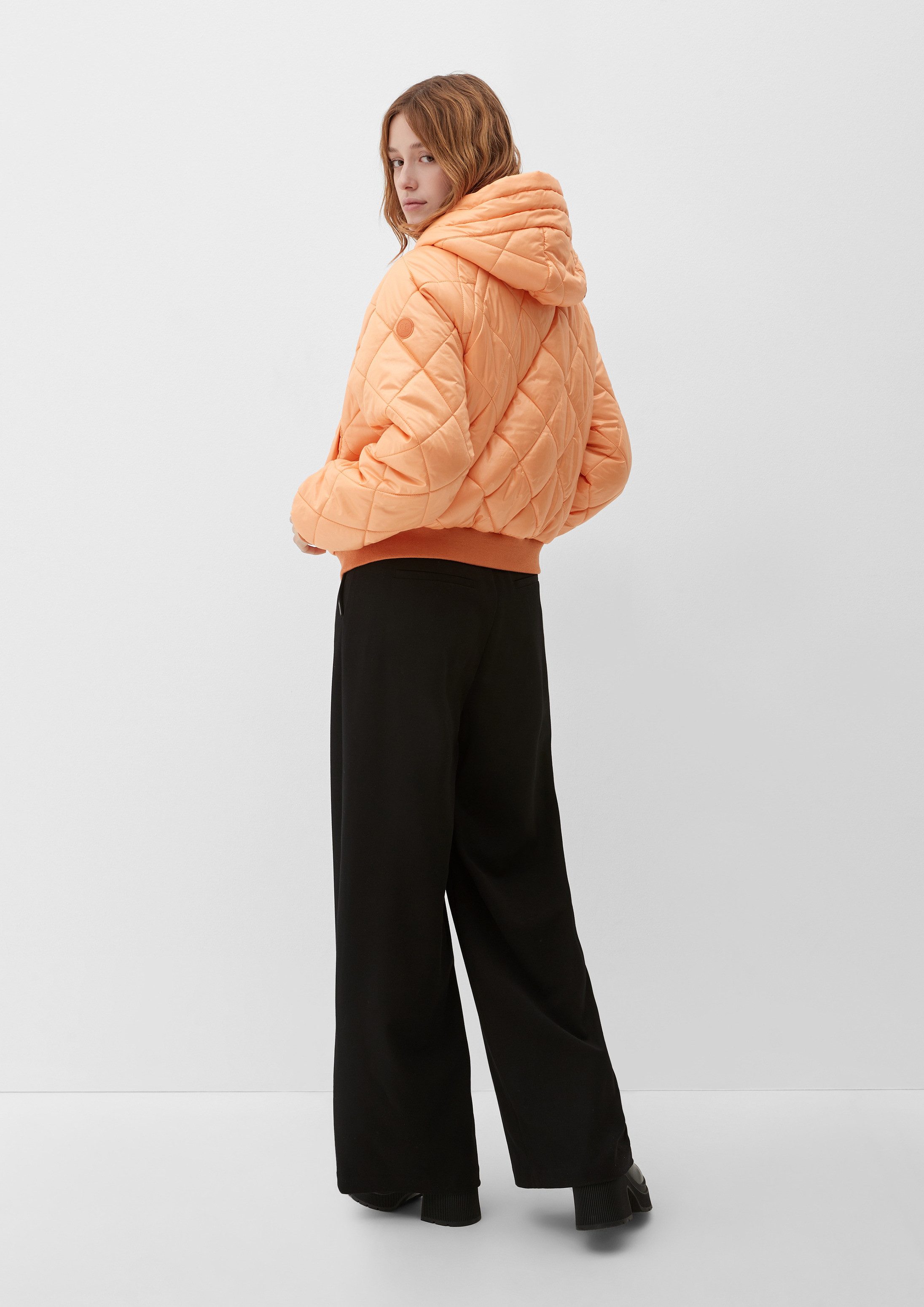 QS Winterjacke Outdoor-Jacke Steppjacke mit Kapuze