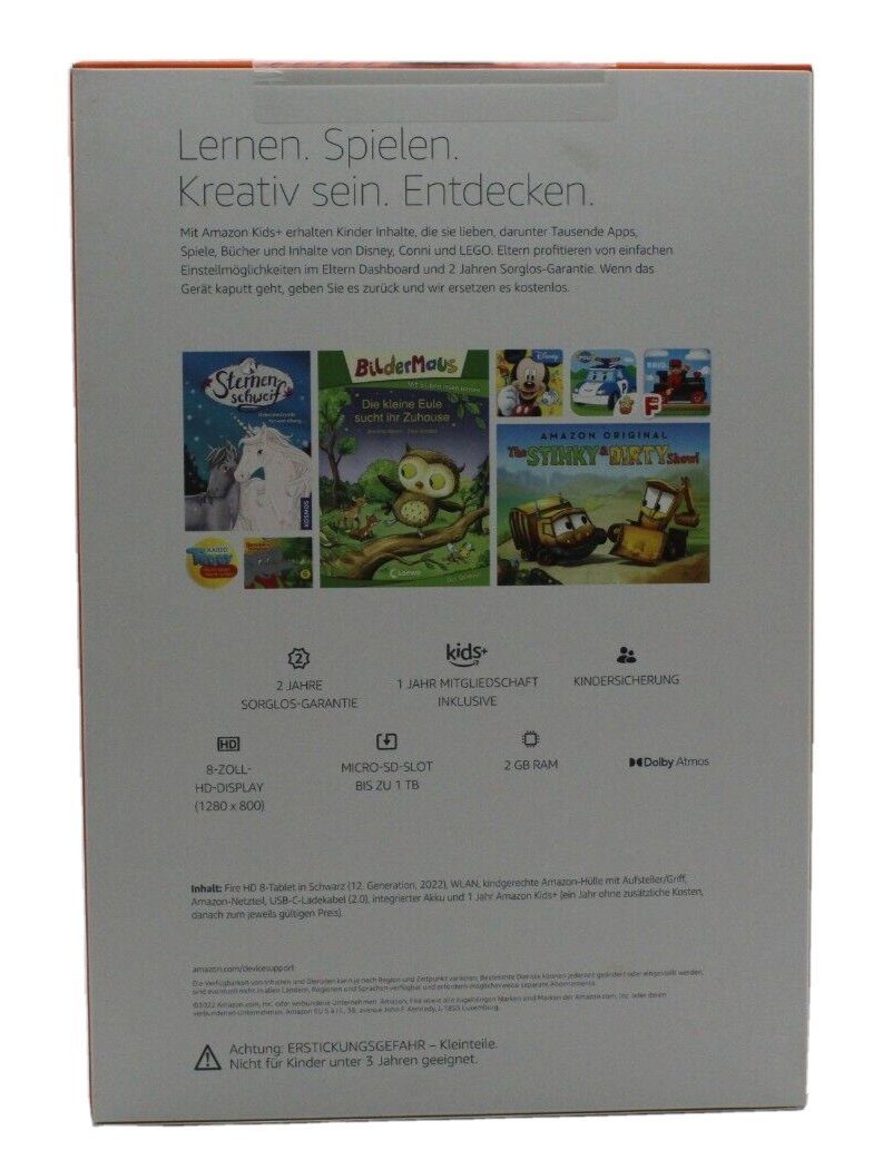 Amazon Fire HD 8 Kids Blau Kindergerecht) Tablet GB, 32 Fire 2022 Tablet OS, (8"