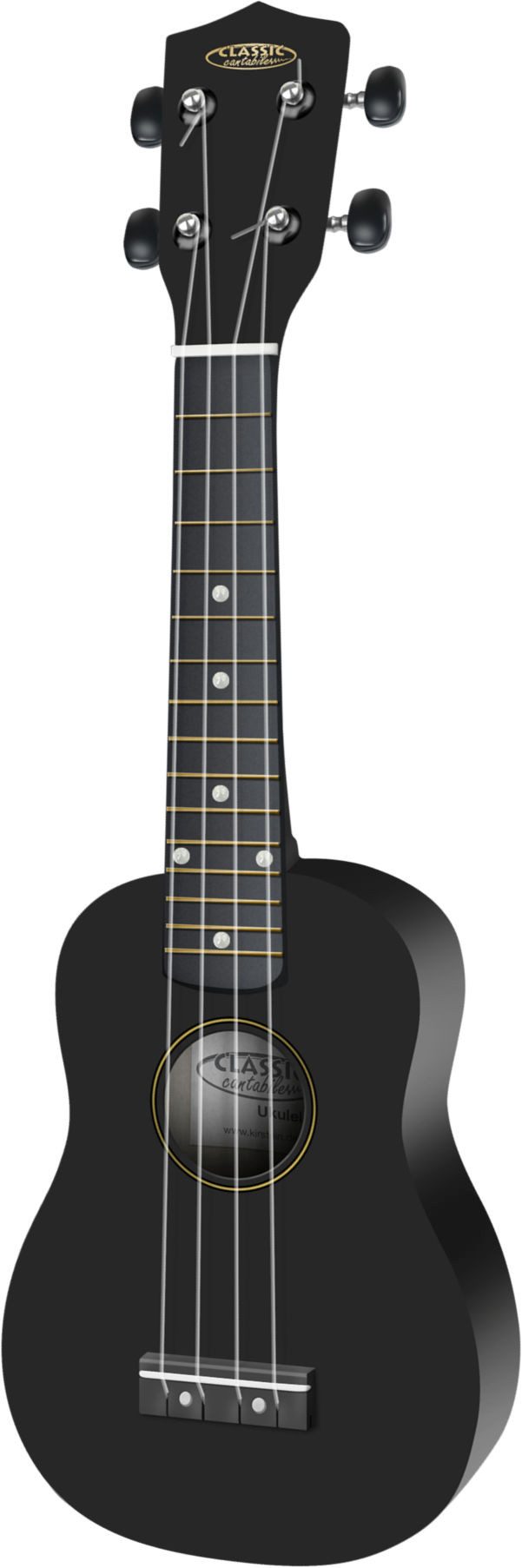 Classic Cantabile Ukulele Classic Cantabile US-100 Ukulelenset für die Schule Schwarz, Sopran, Spar-Set