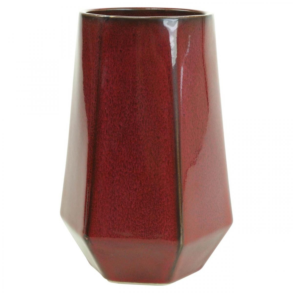 Florists Products Übertopf Sechseckige Keramik Vase Blumenvase Rot Vintage-Dekoration