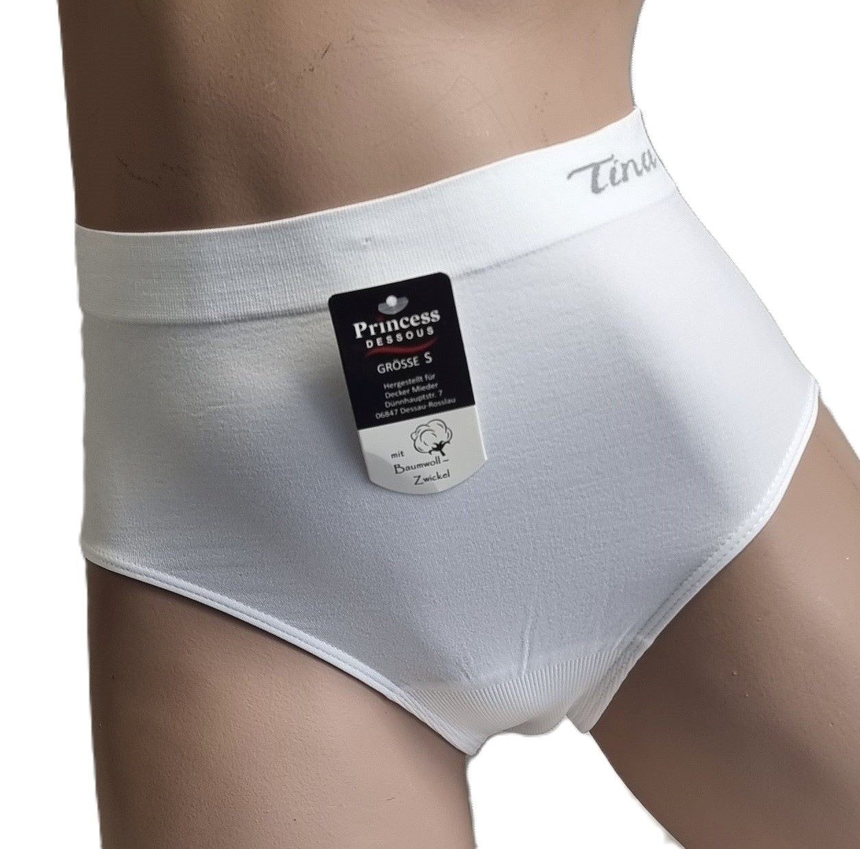 Dekker Taillenslip Damenslip "Tina" Seamless ohne Nähte super elastisch (Packung, 3er Pack) mit Logoschriftzug am Wäschebund