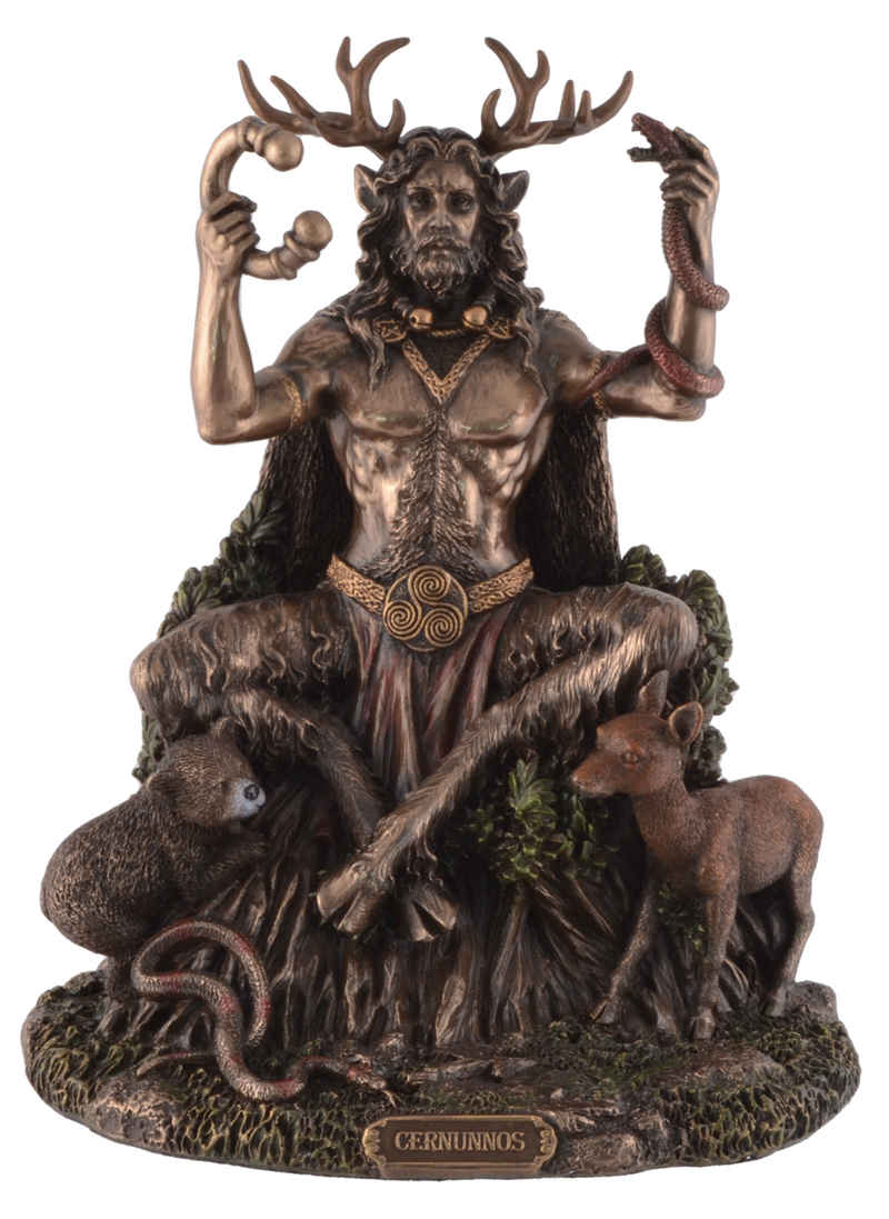 Vogler direct Gmbh Dekofigur Cernunnos kelt. Gott der Natur bronziert by Veronese, von Hand bronziert, LxBxH ca. 19x15x23cm