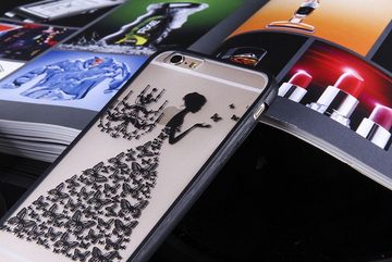 König Design Handyhülle Samsung Galaxy S6 Edge, Samsung Galaxy S6 Edge Handyhülle Backcover Schwarz