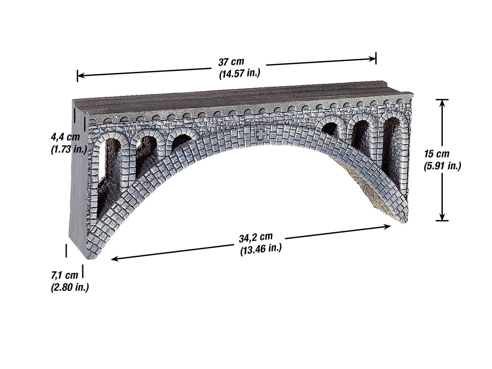 NOCH Modelleisenbahn-Brücke NOCH® Rhône-Viadukt, eindrucksvolle Modellbahnbrüc