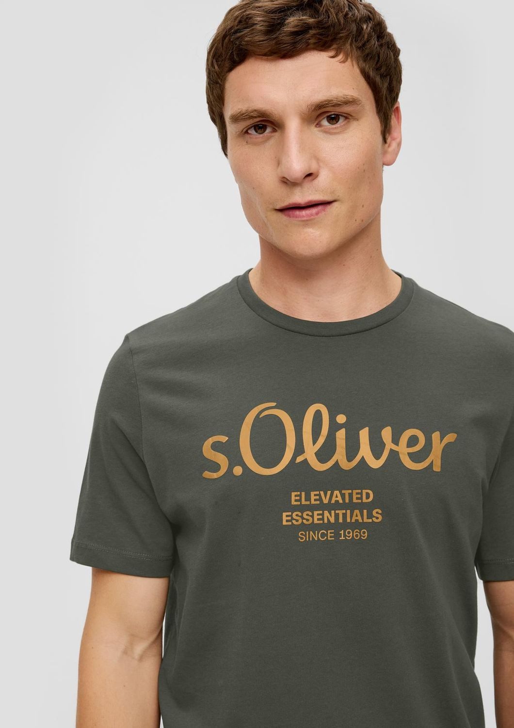 s.Oliver T-Shirt mit Metallic-Logo-Aufdruck im 2er Pack