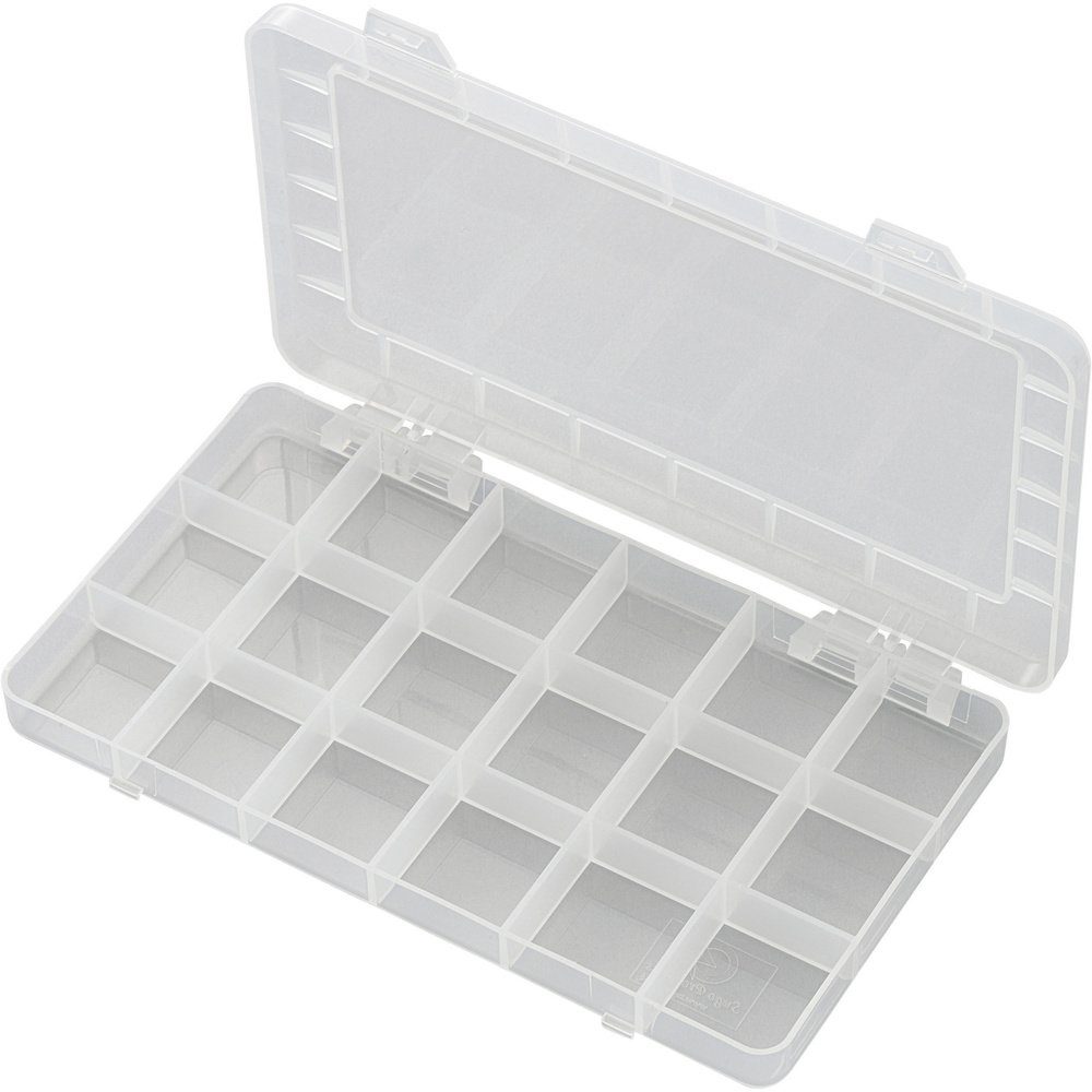 Sortimentskasten TRU COMPONENTS PP18-01 Sortimentskasten (L x B x H) 195 x 100 x 13 mm