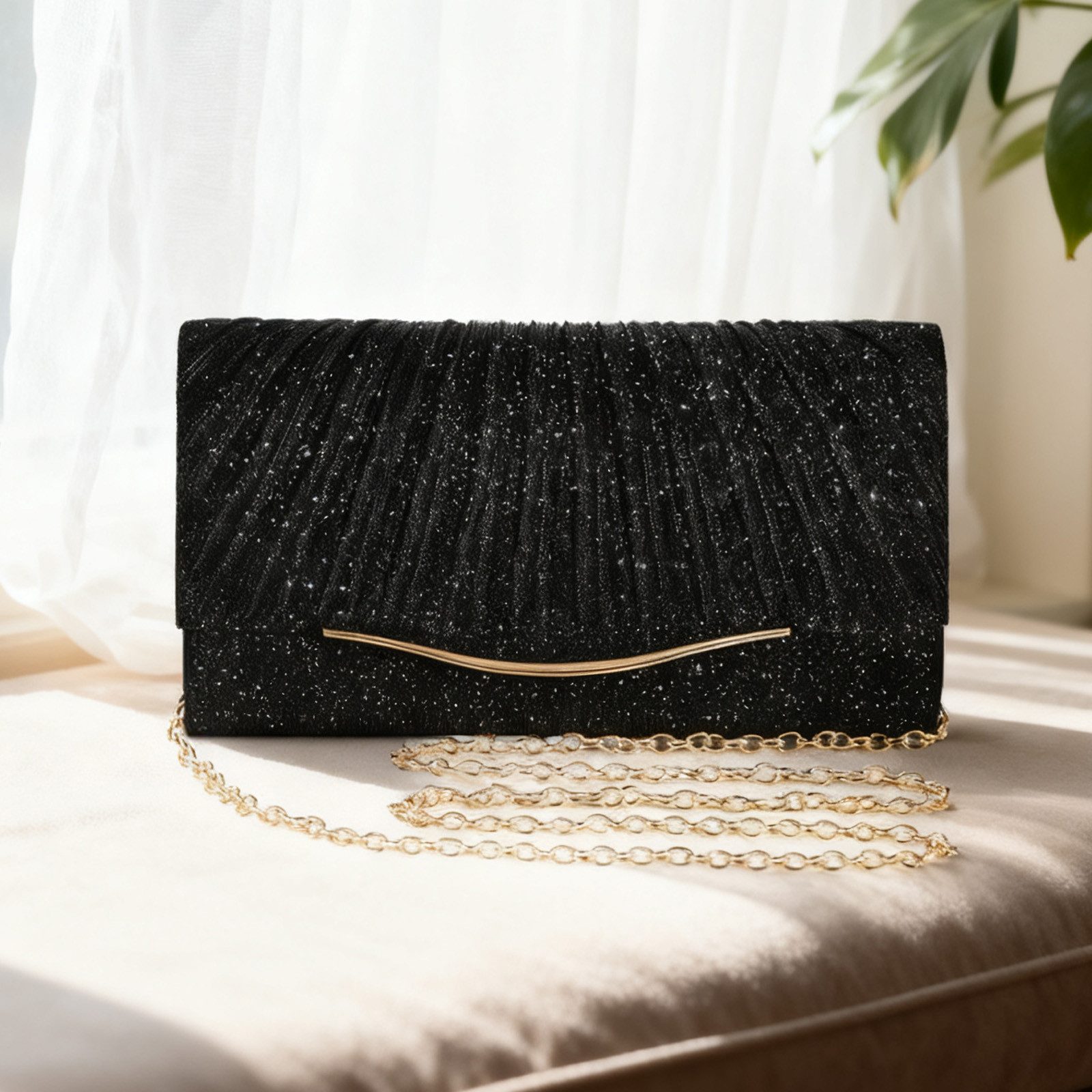 OKWISH Abendtasche Funkelnde Handtasche Pailletten Abendtasche Kosmetik-Etu günstig online kaufen