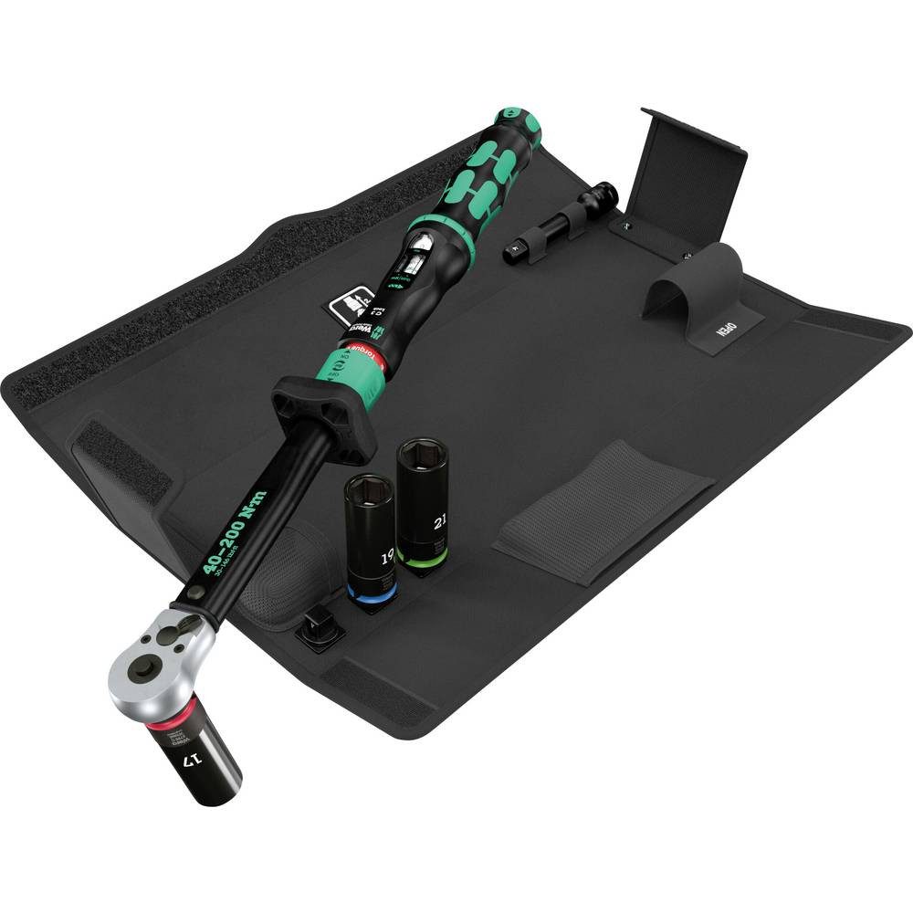 Wera Drehmomentschlüssel Click-Torque Lock C 3 Set 1 Drehmomentschlüssel KFZ-Radwechsel-Set
