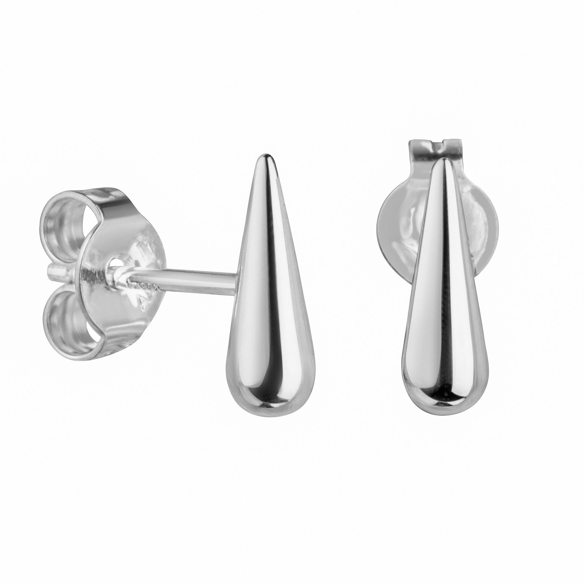 Paar Ohrstecker 925 Silber Tropfen Ohrstecker