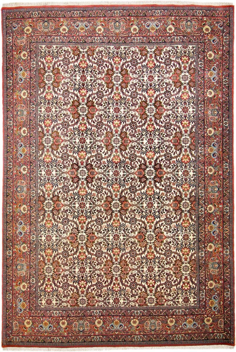 Tekab / Höhe: 203x302 Handgeknüpfter 15 mm Perserteppich, Trading, Nain Orientteppich Bidjar rechteckig, Orientteppich